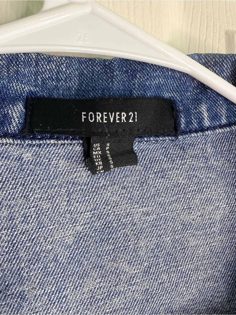 Custom Denim Jacket With Pearls And Inspirational Quote - Picture 4 of 6